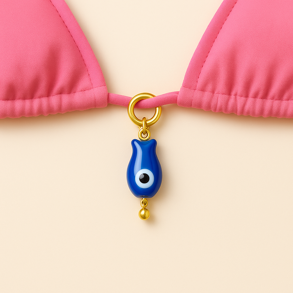 Pendentif Poisson bleu